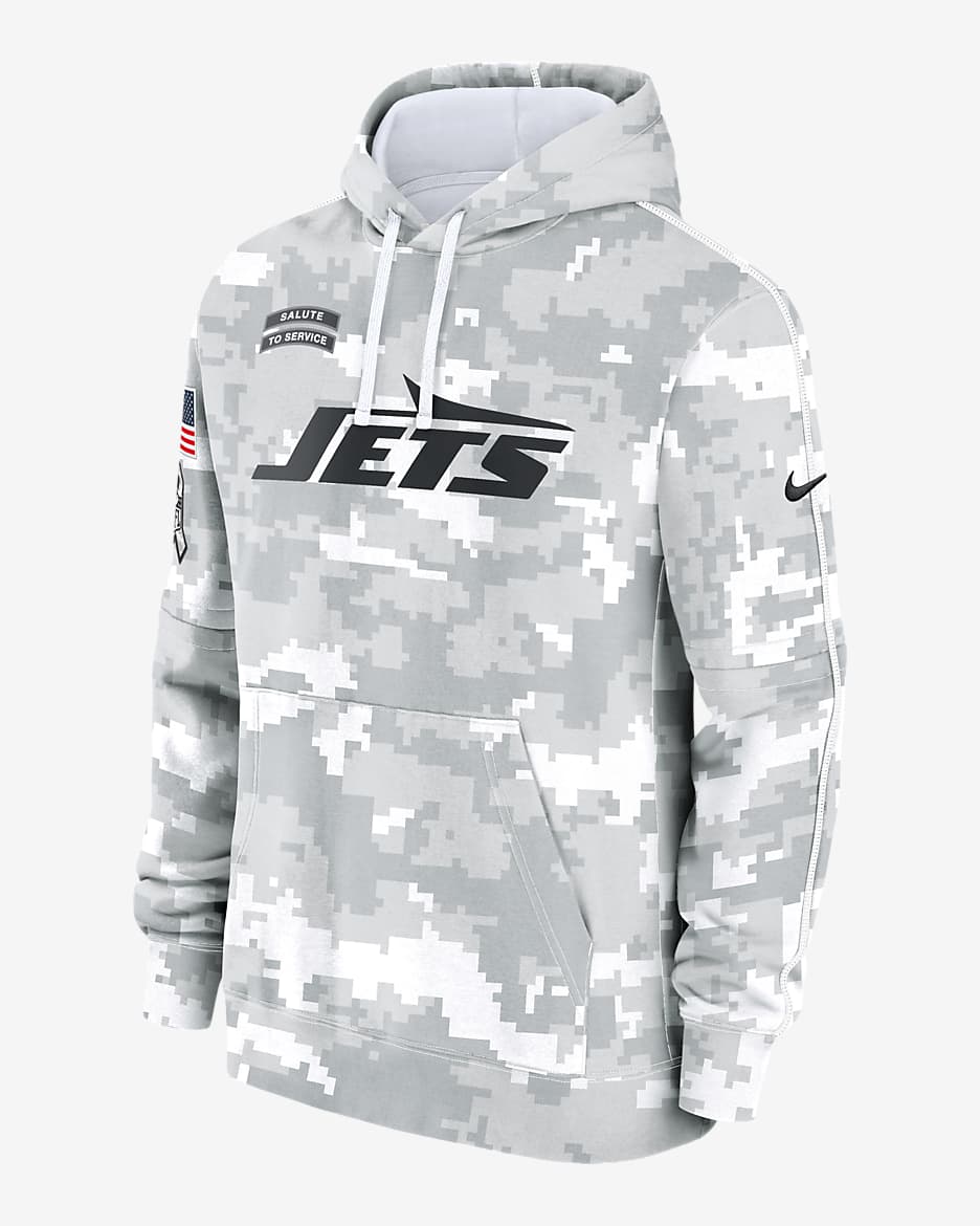 Popular RARE Nwt Men 2XL 100% Nike 2018 New York Jets Salute To Service Sideline Hoodie